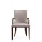 Manhattan Comfort Shubert Modern Faux Leather and Velvet Dining Armchair